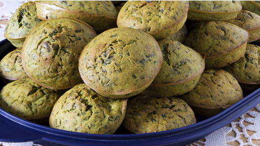 Recette : Mini Muffins épinards, banane et flocons d'avoine
