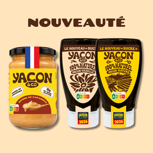 Pack Beurre de Cacahuète et Duo Squeeze sirop de Yacon Nature et Vanille
