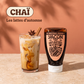 Squeeze Yacon Chaï avec un latte glacé
